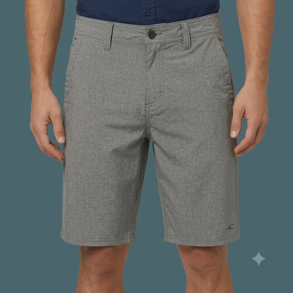 O'Neill Hybrid Shorts‎ Men's 28 Gray Stretch Casual Surf Walk